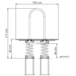 Balancín muelle doble L-LINE
