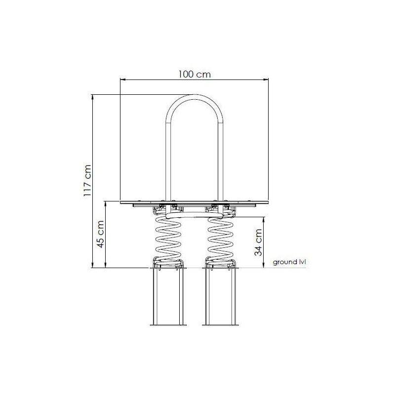 Balancín muelle doble L-LINE
