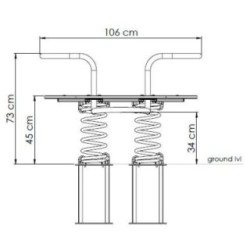 Balancín muelle cuádruple U-LINE