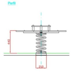 Balancín muelle cuádruple FLOR