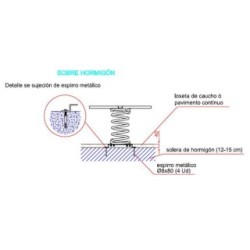 Balancín muelle cuádruple FLOR