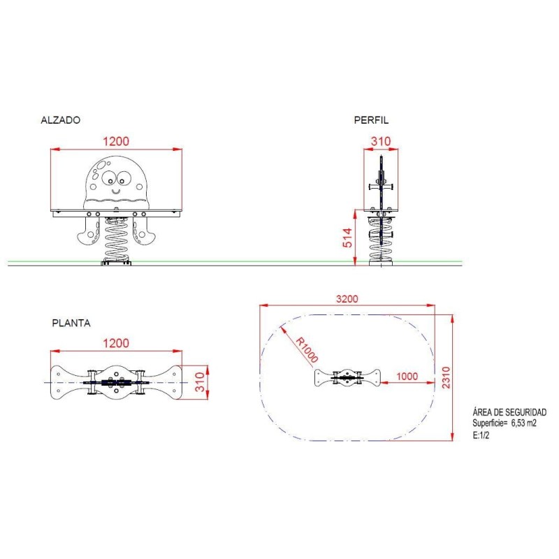 Balanço mola dupla POP
